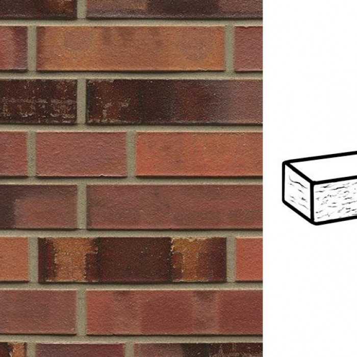 Кирпич клинкерный Muhr 18 Lachsbraun geflammt рустик, 290х90х71 мм